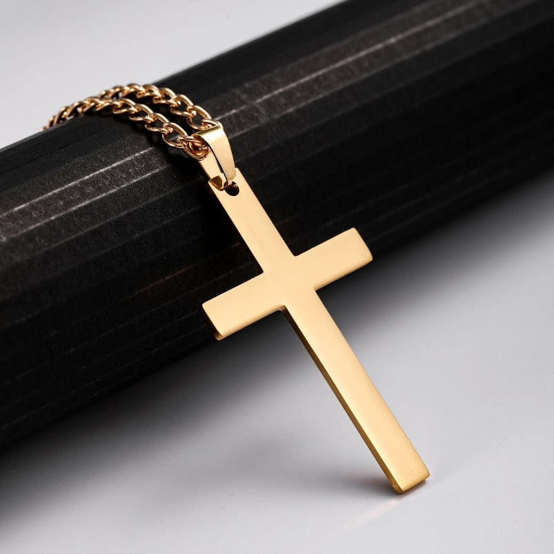 Titanium Steel Cross-shaped Necklace Pendant Gift