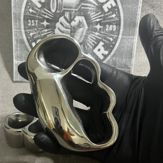 Flowing Clouds Sturdy Stainless Steel Knuckle Duster - Solid