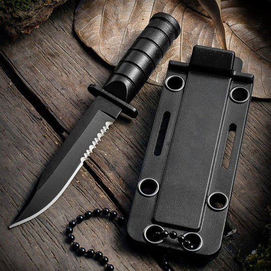 Necklace Pendant Dentate Small Straight Defense Knife