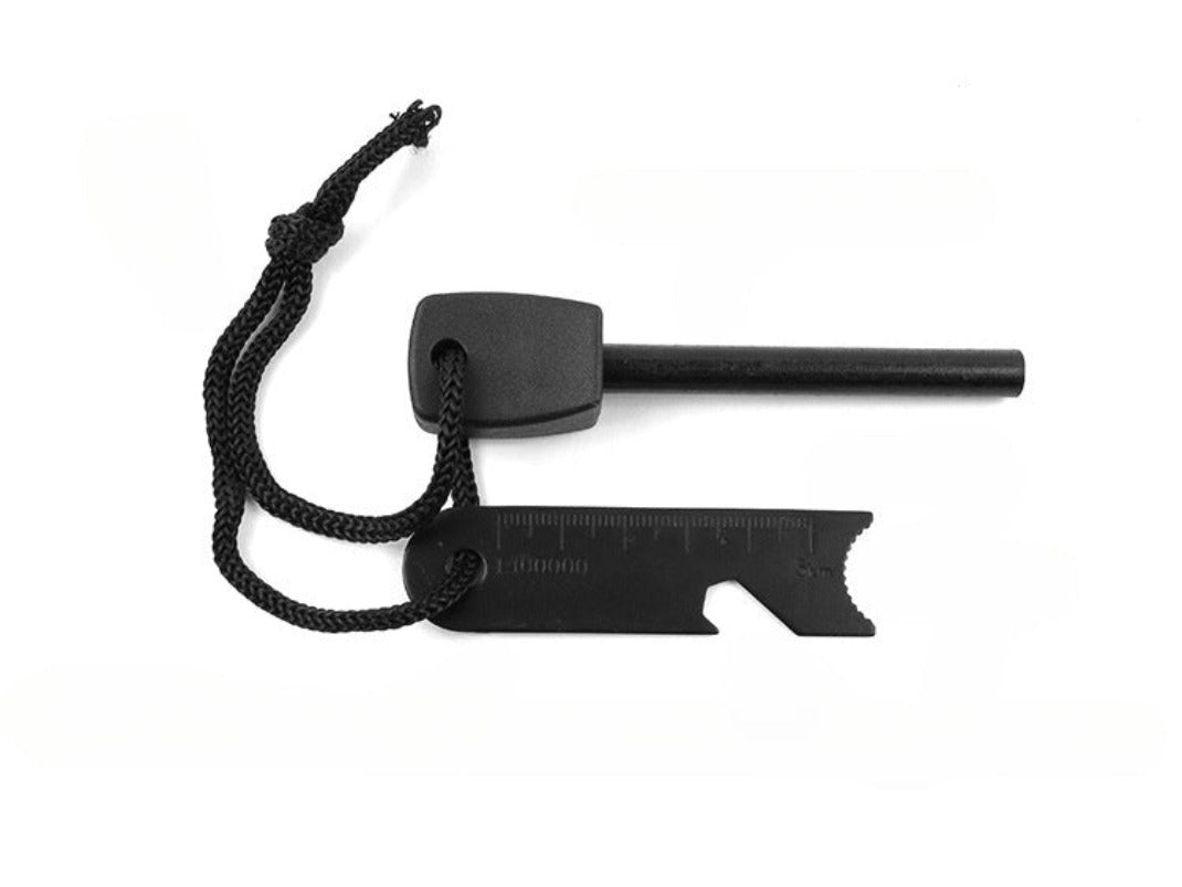 Multifunctional Field Emergency Kit Box Flint Compass Whistle Wire Saw