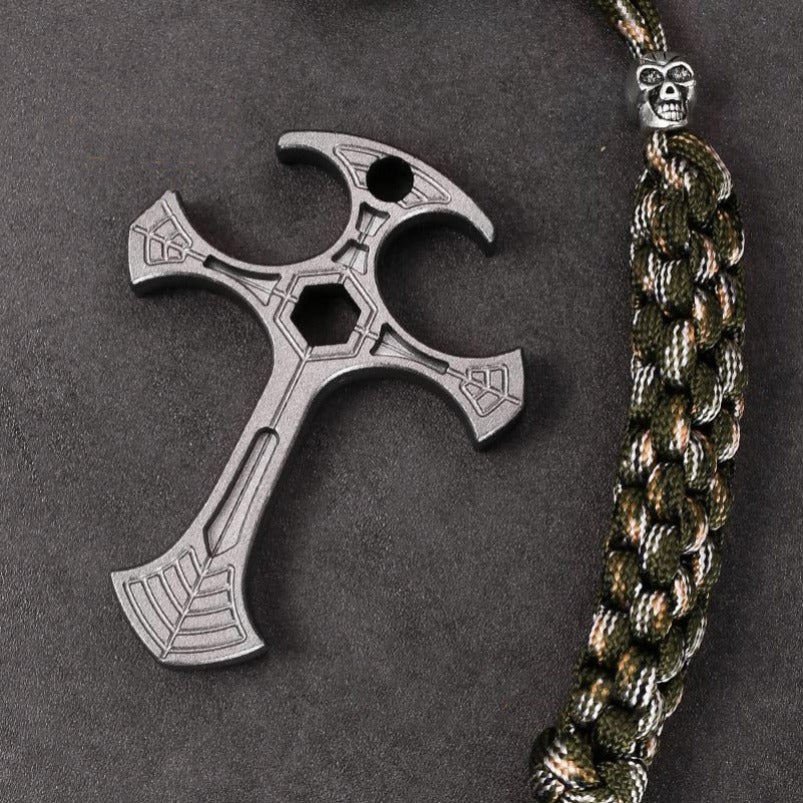 Multifunctional Cross Pendant Bottle Opener Hex Wrench