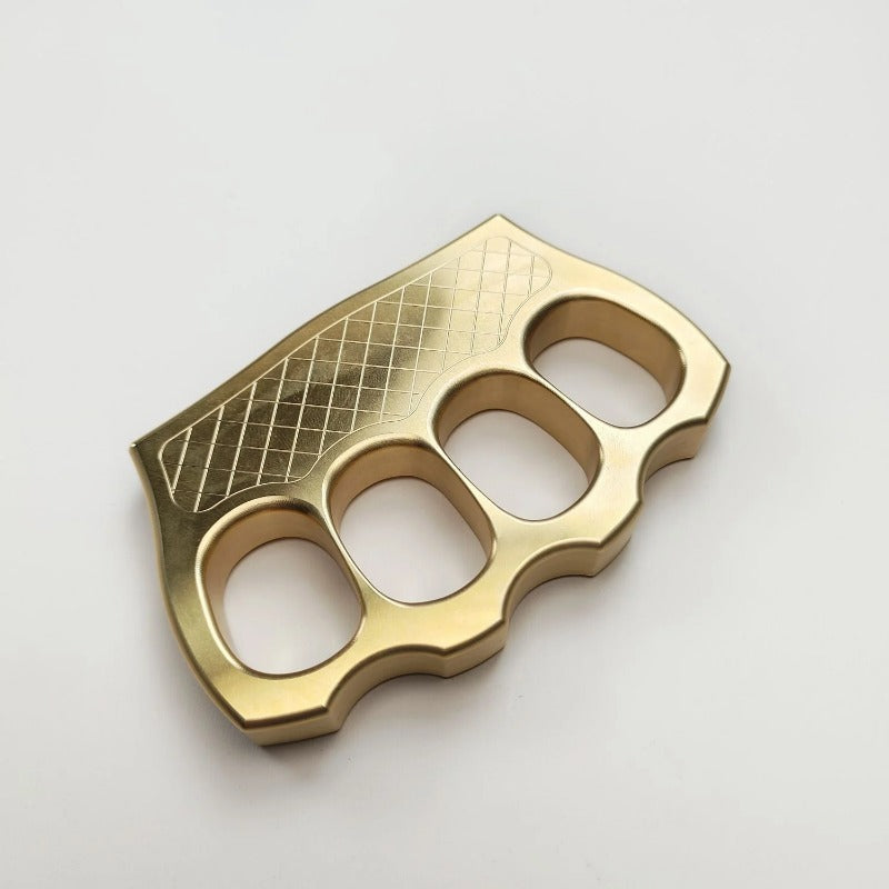 Lucky Fan-Hard Solid Pure Brass Knuckle Duster Defense EDC