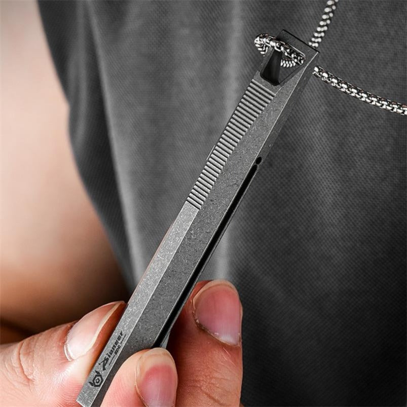 TC4 Titanium Alloy Tactical Portable Pen Sliding Decompression