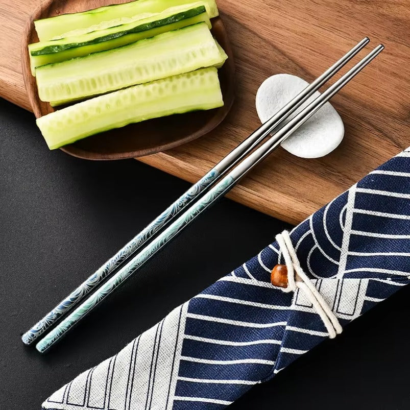 Pure Titanium Chopsticks Do Not Mold Household Non-slip