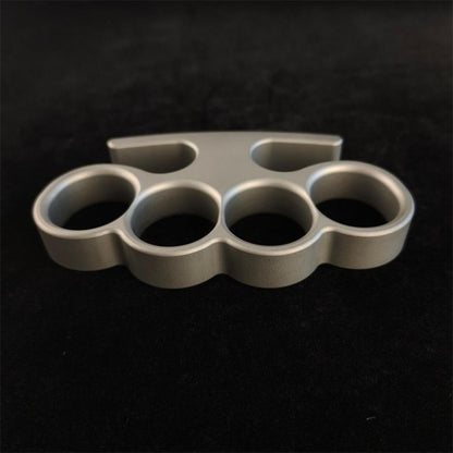 Solid TC21 Titanium Knuckle Duster – Broken Window Self-Defence EDC Tool