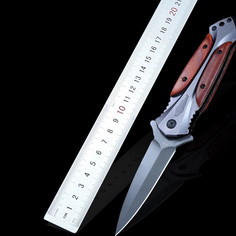 BM Wooden Handle Folding Knife Hunting Knives