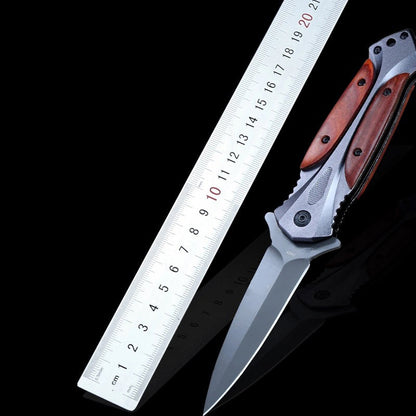 BM Wooden Handle Folding Knife Hunting Knives