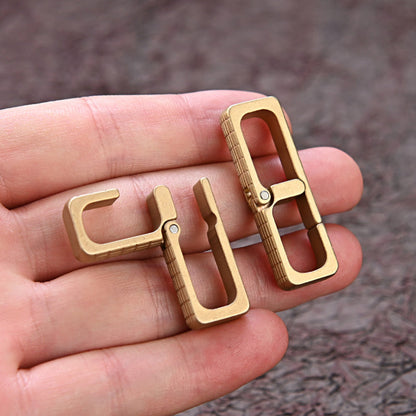 High Quality Brass Key Clip Quick Latch Keychain