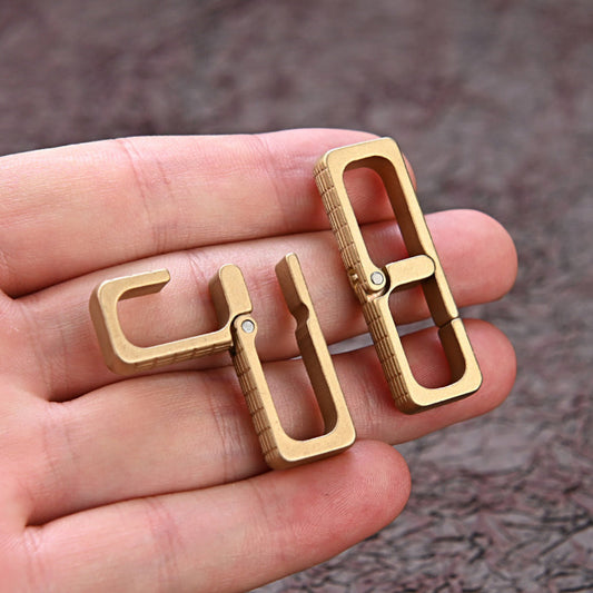 High Quality Brass Key Clip Quick Latch Keychain