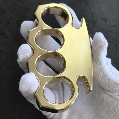 Storms-Solid Brass Knuckle Duster Fist Buckle Outdoor Safety EDC