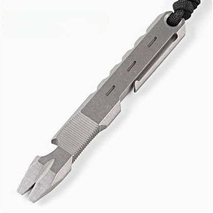 Titan Utility Rod Crowbar Bottle Opener Self-Defense Tool EDC
