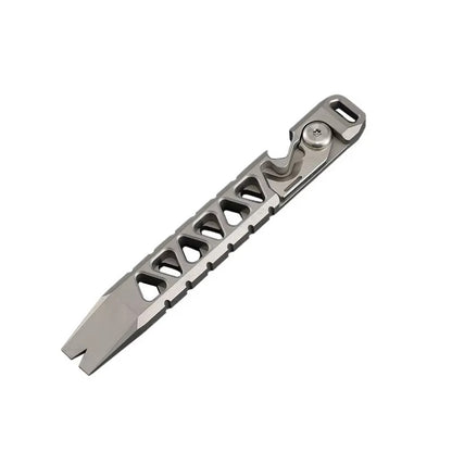 Multi-functional Titanium Alloy Crowbar Bottle Opener Rope Knife