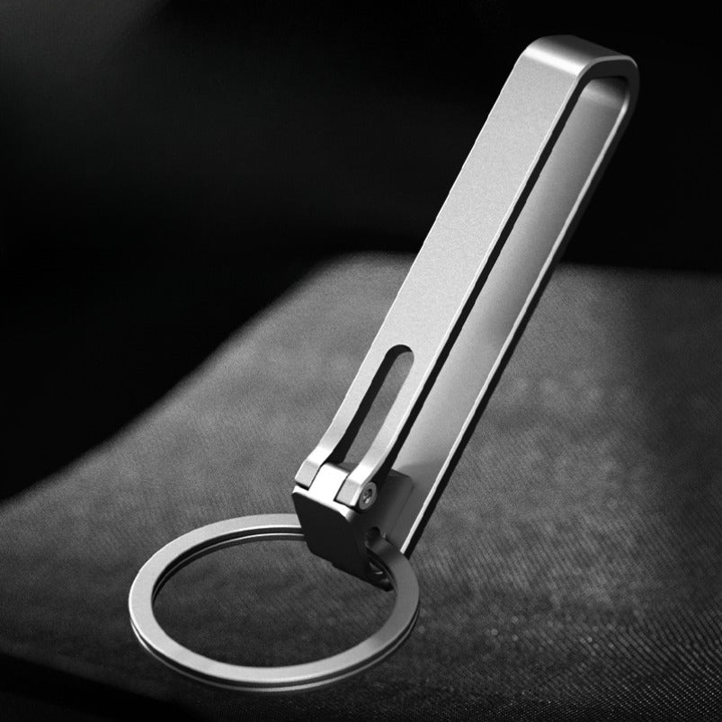 Titanium Anti-Loss Keychain Belt Buckle Long-Lasting Outdoor Hook EDC