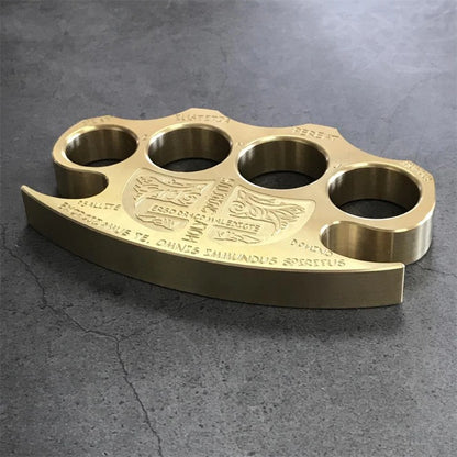 Warrior- Solid Brass Knuckle Duster Safety-defend EDC Tool