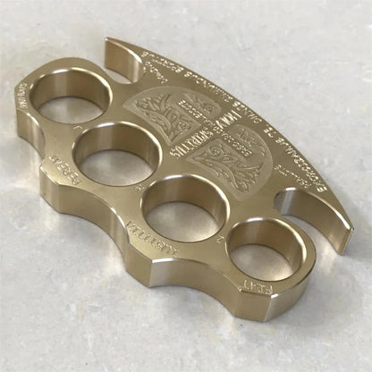 Warrior- Solid Brass Knuckle Duster Safety-defend EDC Tool