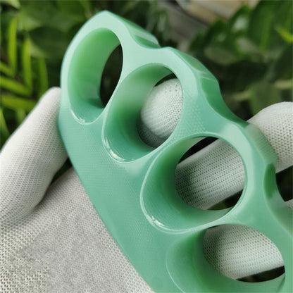 Green G10 Non-metallic Knuckle Duster Martial Arts Practice EDC