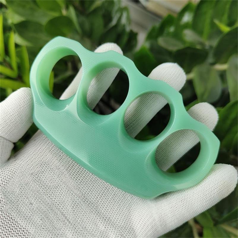 Green G10 Non-metallic Knuckle Duster Martial Arts Practice EDC