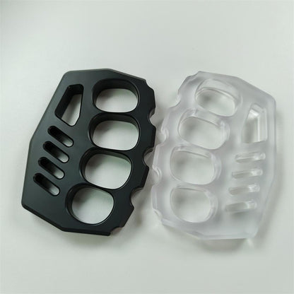 Transparent Non-metallic Knuckle Duster Outdoor Safety EDC