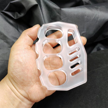 Transparent Non-metallic Knuckle Duster Outdoor Safety EDC