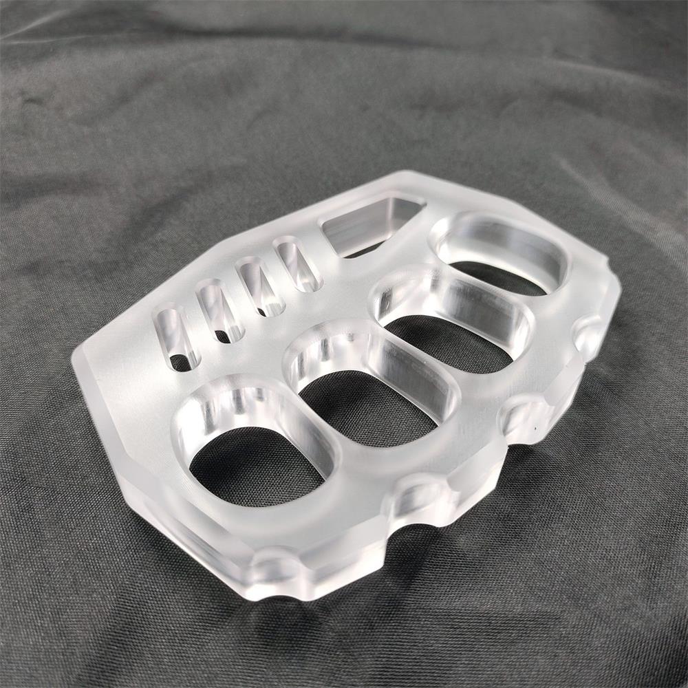 Transparent Non-metallic Knuckle Duster Outdoor Safety EDC