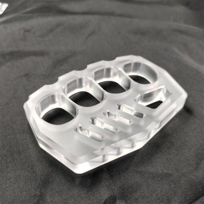 Transparent Non-metallic Knuckle Duster Outdoor Safety EDC