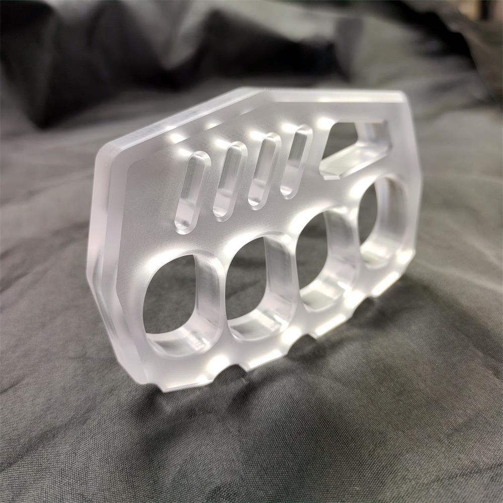 Transparent Non-metallic Knuckle Duster Outdoor Safety EDC