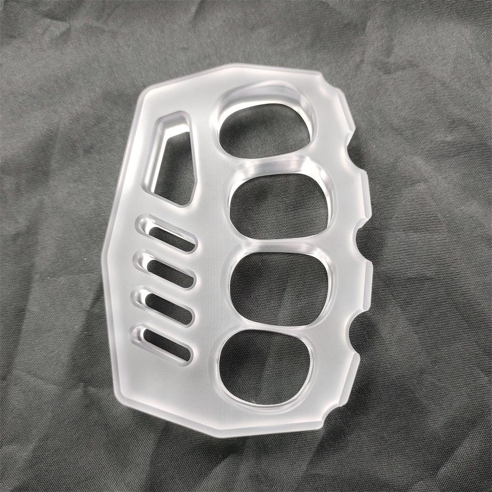 Transparent Non-metallic Knuckle Duster Outdoor Safety EDC