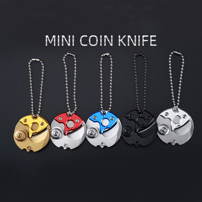 Defense Mini Coin Knife Pendant Chain EDC