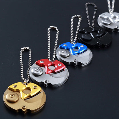 Defense Mini Coin Knife Pendant Chain EDC