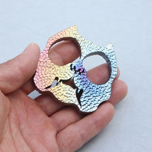 Dog Head- Fashion TC4 Titanium Knuckle Duster Self Defense EDC