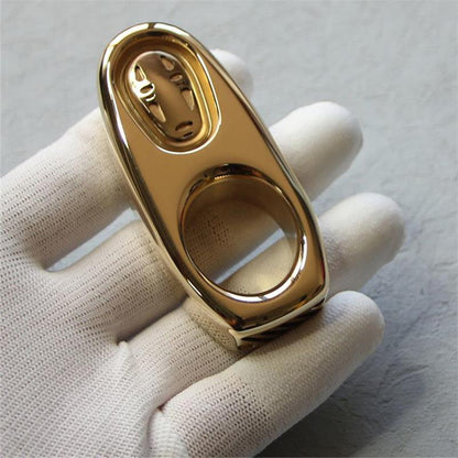 No Face Man- Mini Exquisite Solid Brass Knuckle Duster EDC