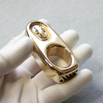 No Face Man- Mini Exquisite Solid Brass Knuckle Duster EDC