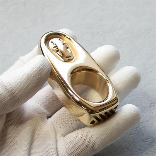 No Face Man- Mini Exquisite Solid Brass Knuckle Duster EDC