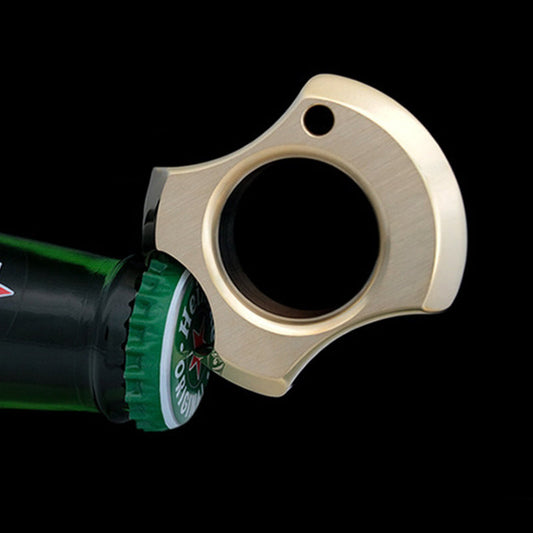 Multi-Material Brass Knuckle Duster Bottle Opening Self Defense