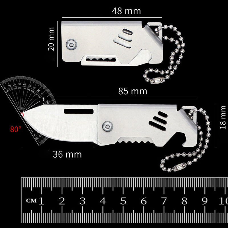 Multifunctional Mini Folding Knife Bottle Opener Pendant Knives