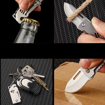 Multifunctional Mini Folding Knife Bottle Opener Pendant Knives