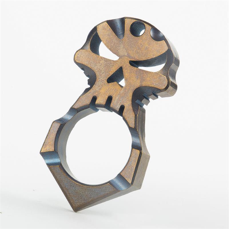 Mini Titanium Knuckle Duster Self Defense Combat EDC