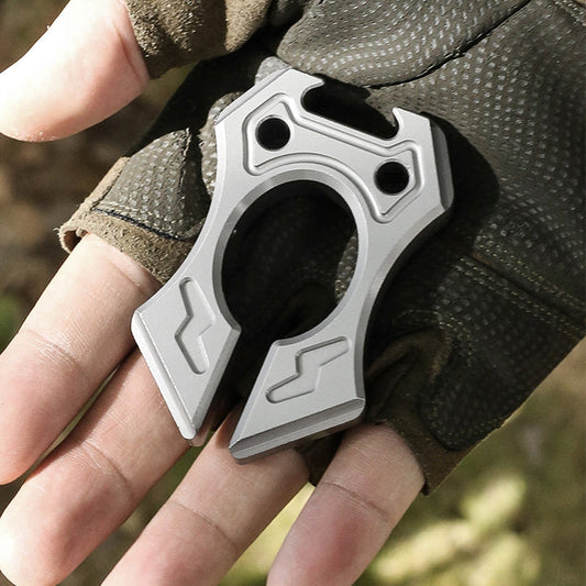 Aegis- Precision Steel Knuckle Duster Open Bottle Defense EDC