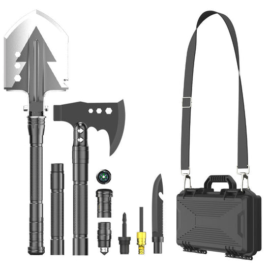 Multifunctional Knife Shovel Axe Camping Survival Toolbox EDC