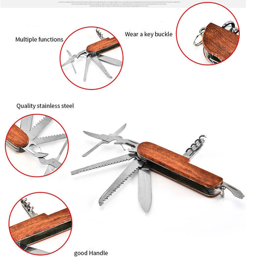 Multifunctional Outdoor Tool Folding Knife Saw EDC Gear