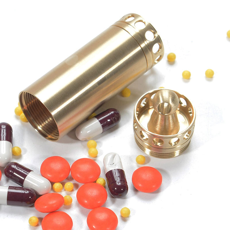 Capsule Safe FieldMedix Copper Vault Portable Pill Safe Capsule Silo EDC ...