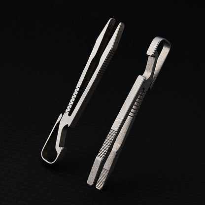 TC4 Titanium Alloy Mini Small Tweezers Clip EDC