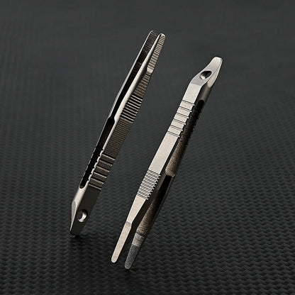 TC4 Titanium Alloy Mini Small Tweezers Clip EDC