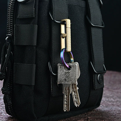 High Quality Brass Key Clip Quick Latch Keychain