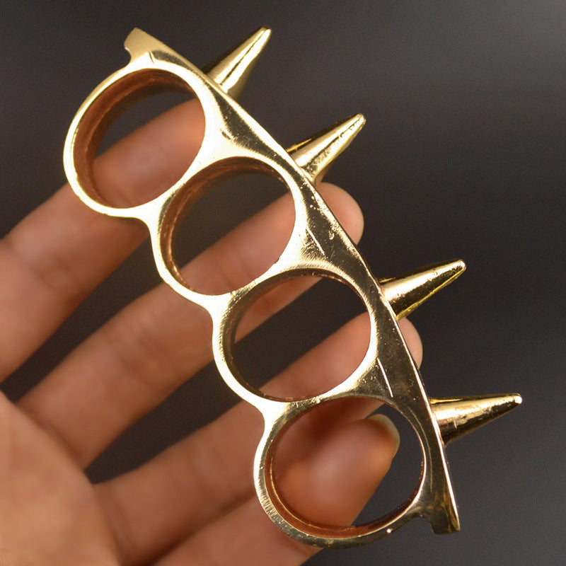 Hedgehog-brass Knuckle Duster Finger Spiked Window Breaker EDC