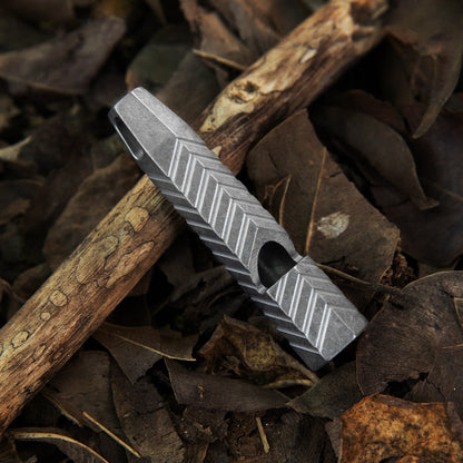 Fish Shaped Titanium Whistle Outdoor Survival Whistle Necklace Pendant