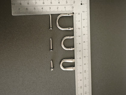 Pure Titanium Horseshoe Key Chain Pendant Hook Accessories 3 Specifications