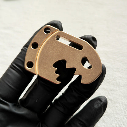 H59 Brass Bottle Opener Key Holder EDC Pendant