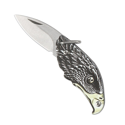 Portable Falcon Folding Knife Keychain Knives Pendant EDC Tools