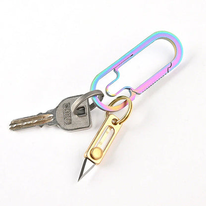 Titan Brass Slide Mini Utility Knife EDC
